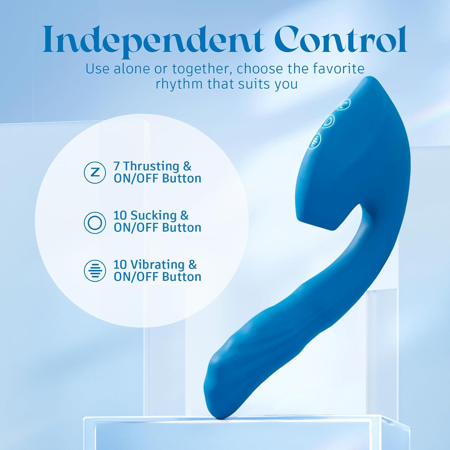 QueenPulse 3-in-1 Sucking & Thrusting Vibrator