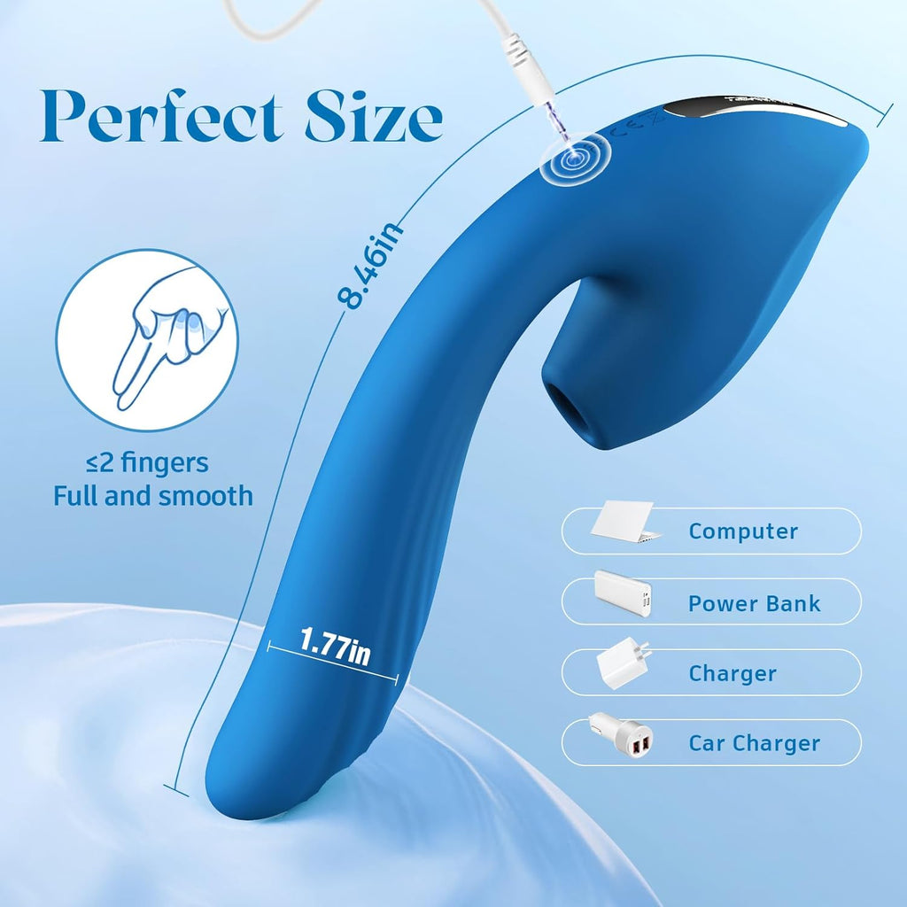 QueenPulse 3-in-1 Sucking & Thrusting Vibrator