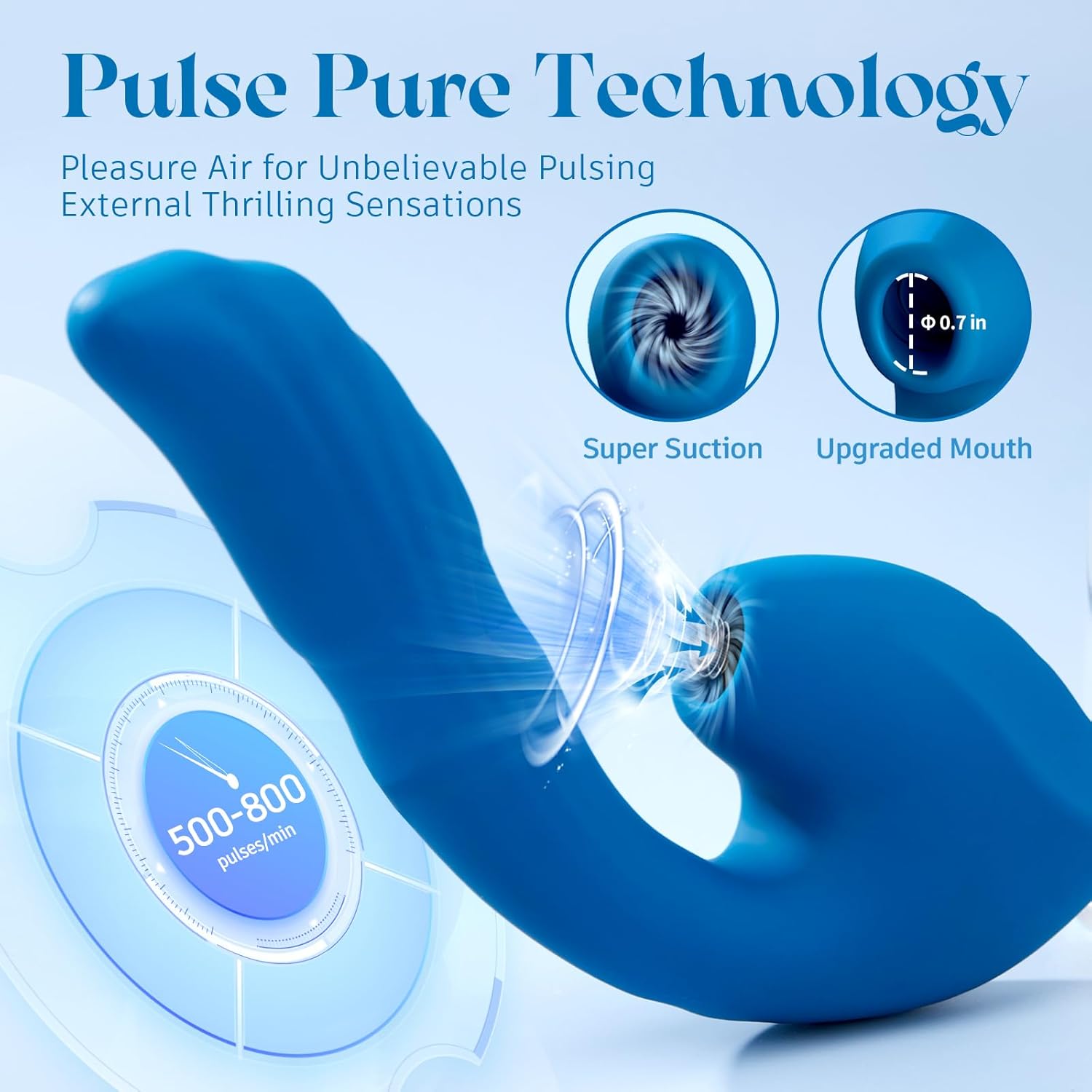 QueenPulse 3-in-1 Sucking & Thrusting Vibrator