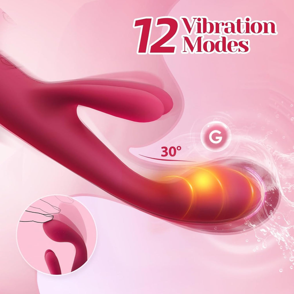 Velmora TriHeat Flex Heated 3-Motor Rabbit Vibrator