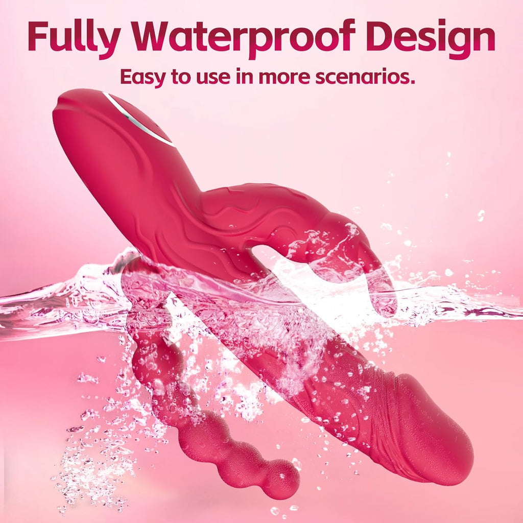 RabbitX 3-in-1 Rabbit Vibrator with Anal Beads