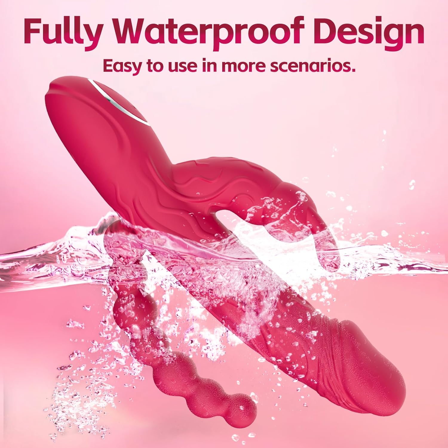 RabbitX 3-in-1 Rabbit Vibrator with Anal Beads