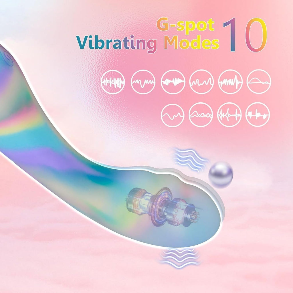 RainbowRush G-Spot Dildo Vibrator Wand