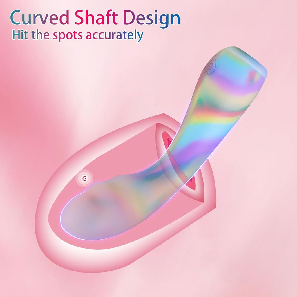 RainbowRush G-Spot Dildo Vibrator Wand