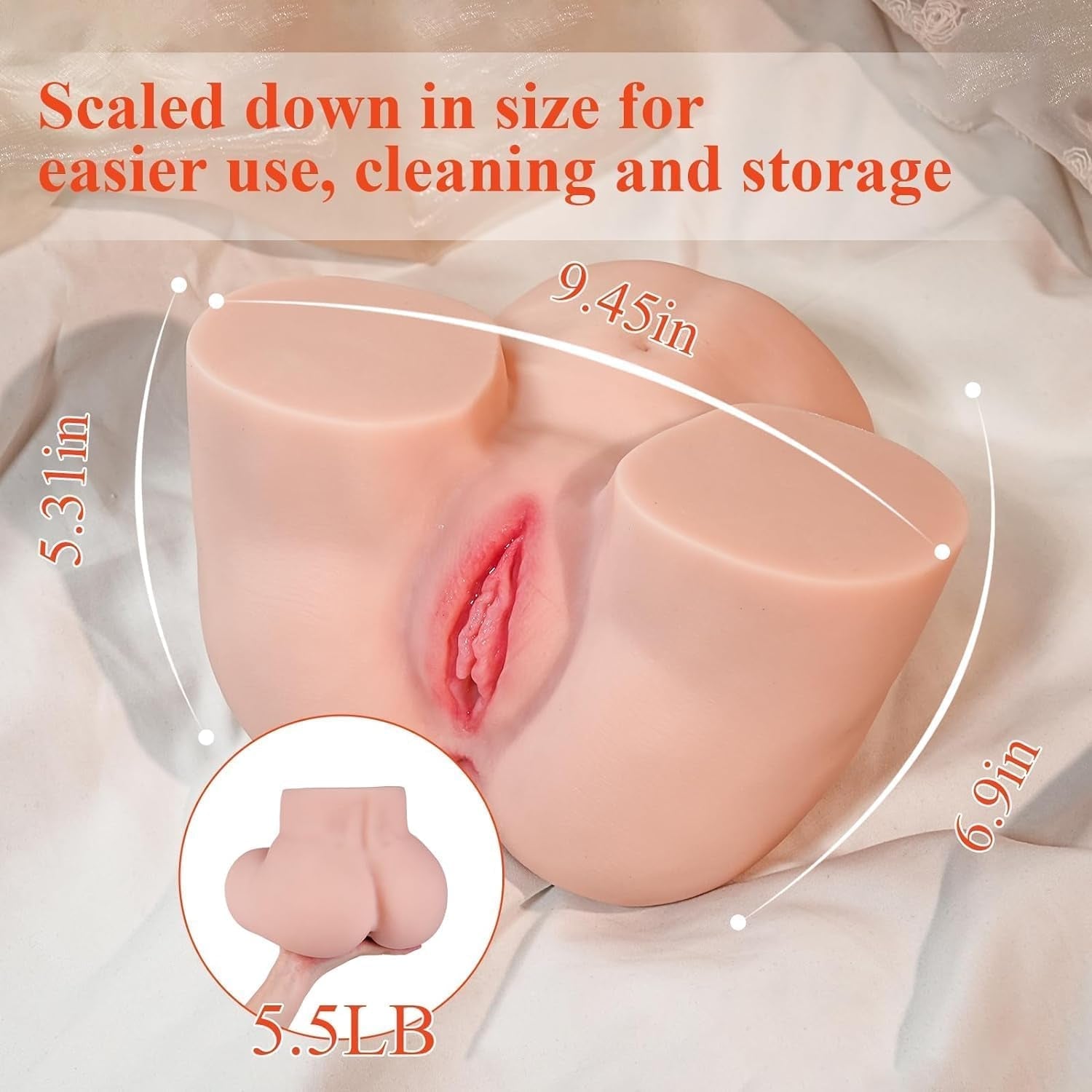 RealFeel Silicone Buttocks Sex Doll