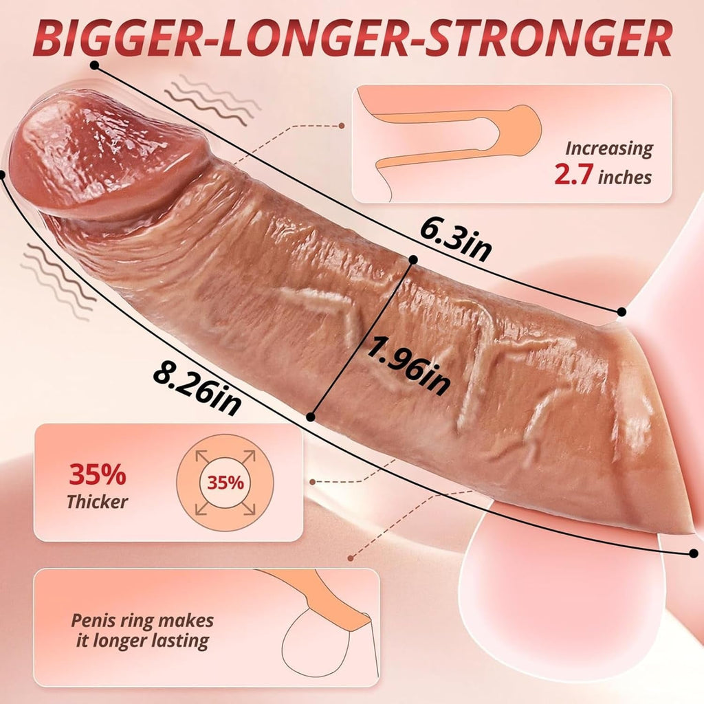 RealFit Realistic Vibrating Penis Sleeve