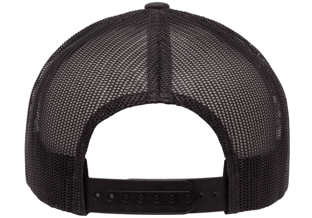 Retro Snapback Trucker Flexfit Cap Charcoal