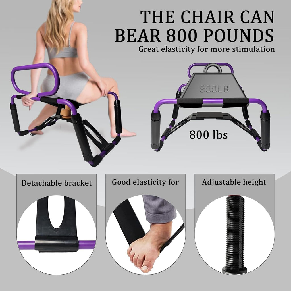 RhythmRide Adjustable Sex Chair with Bouncer Base & Handrail
