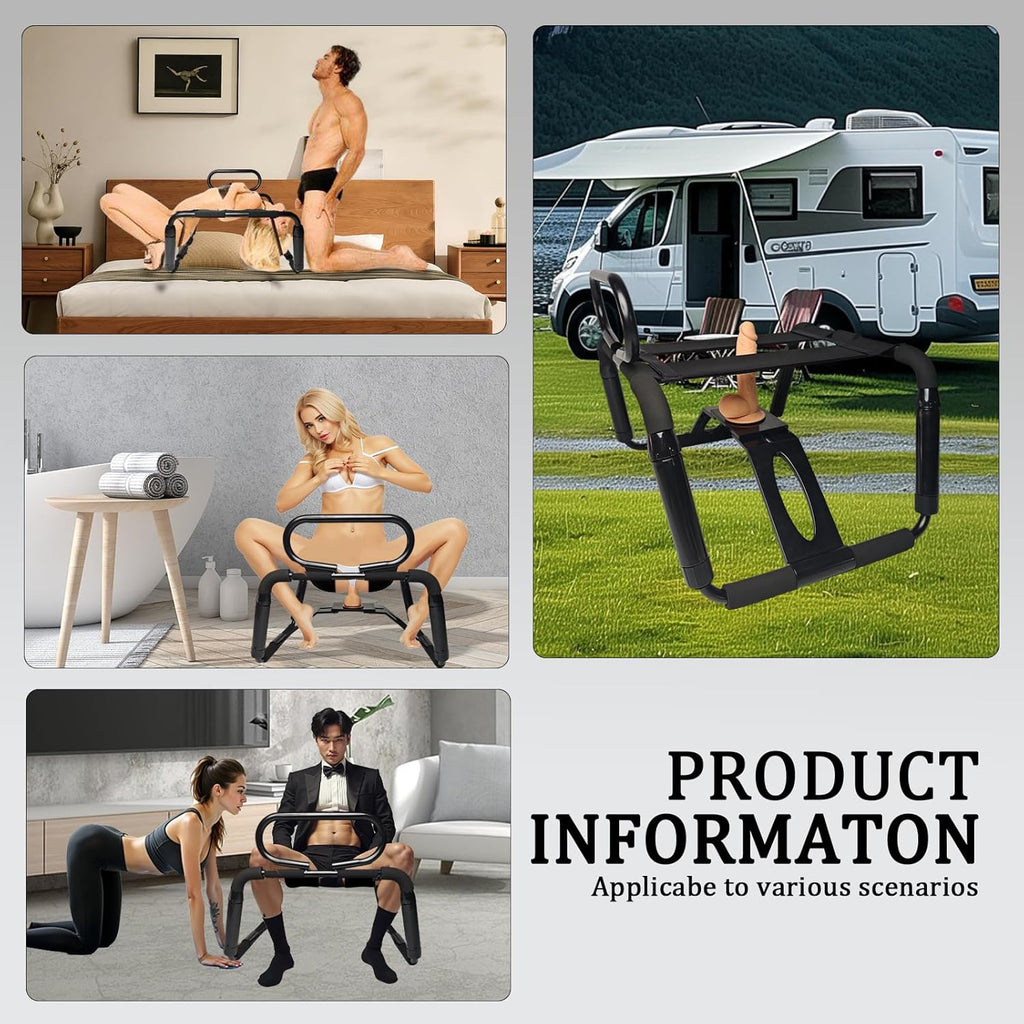 RhythmRise Adjustable Sex Chair with Dildo Mount