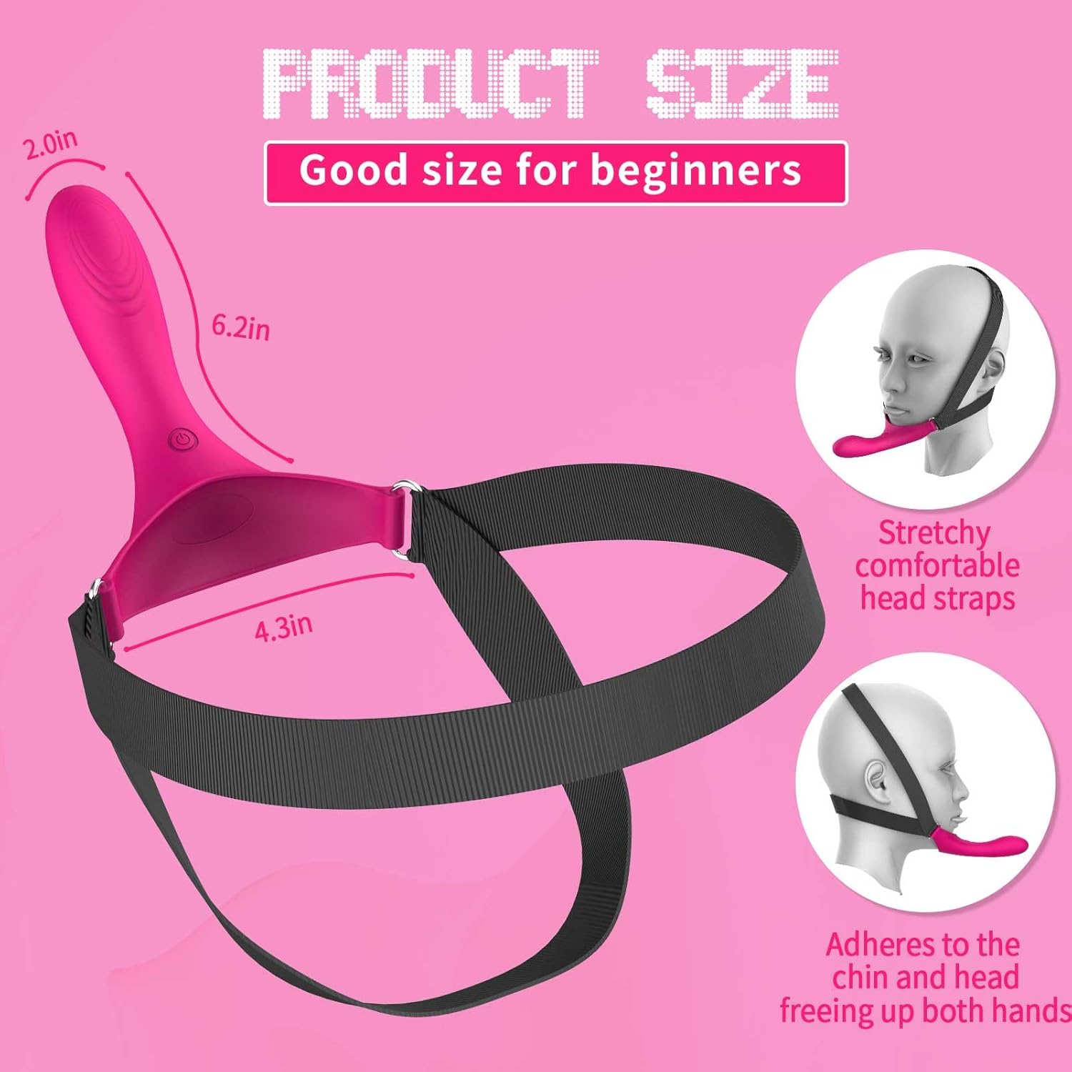 RideControl Head-Mounted Strap-On Vibrator