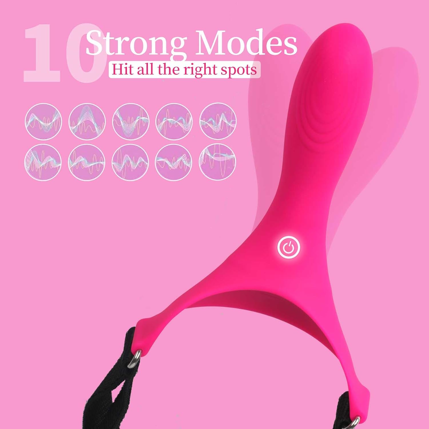 RideControl Head-Mounted Strap-On Vibrator