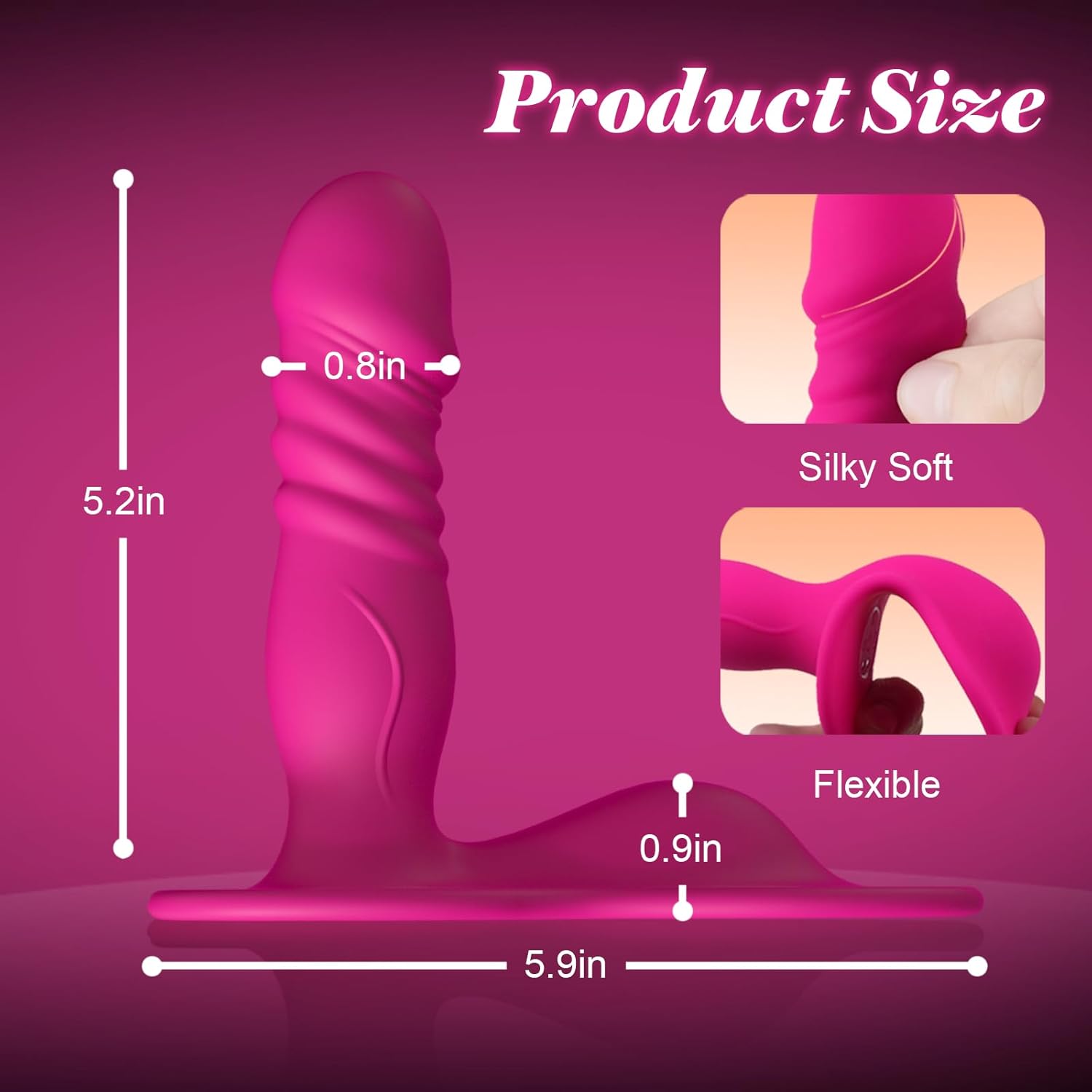 RideRush Clit Grind Pad Thrusting Dildo