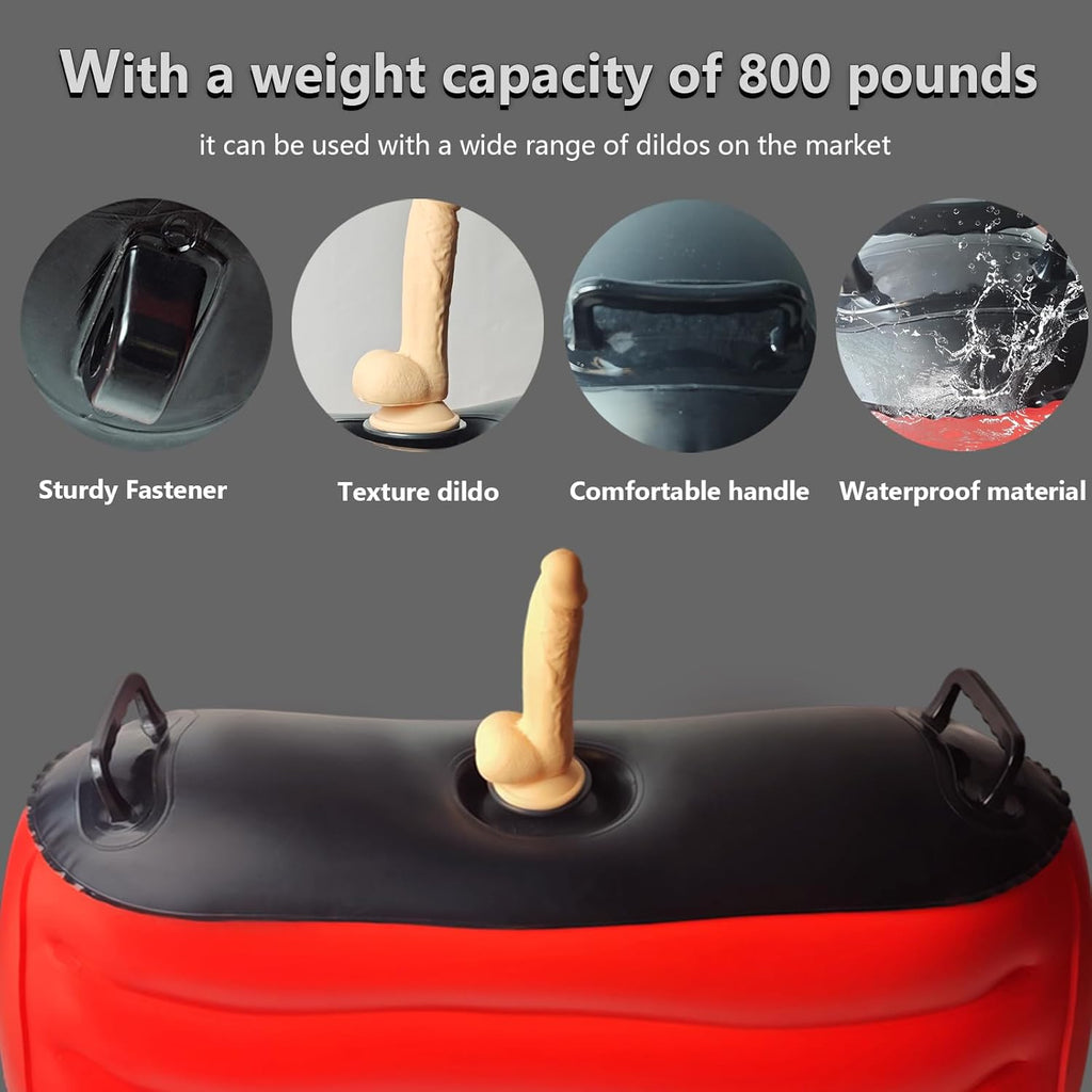 RiderX Inflatable Sex Chair with Dildo Mount