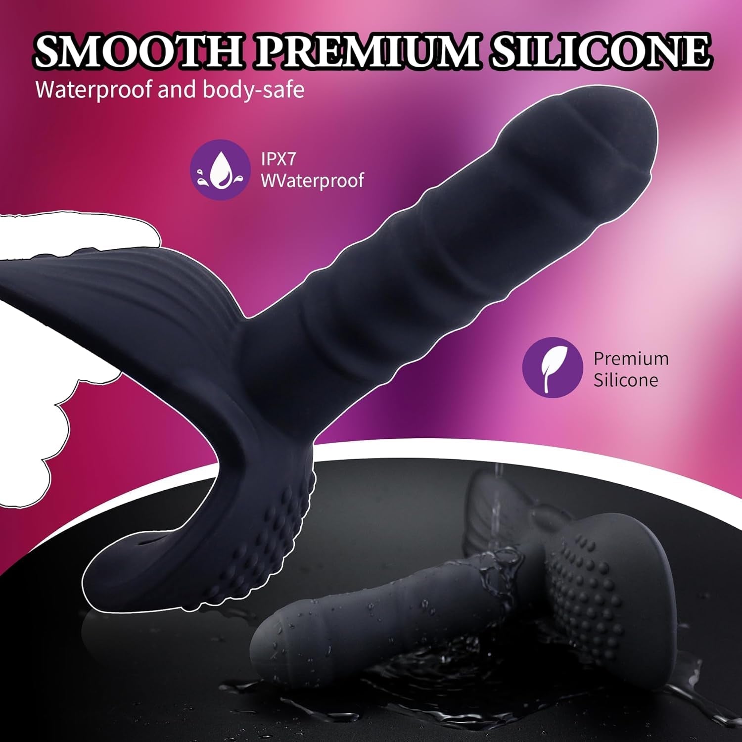 RideThrust Thrusting Ride-On Dildo Vibrator