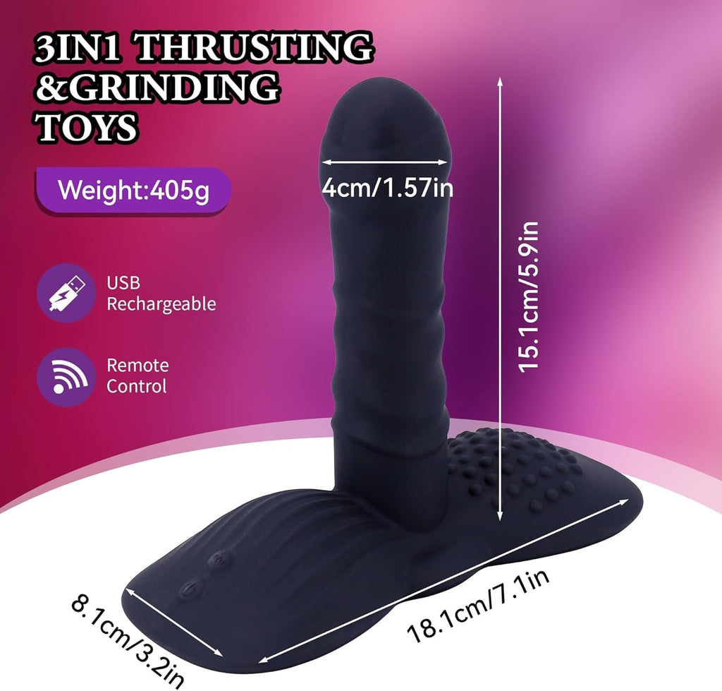 RideThrust Thrusting Ride-On Dildo Vibrator