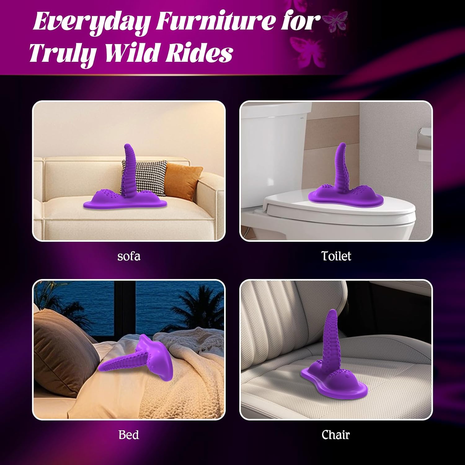RideTide Ride-On Tentacle Dildo Vibrator
