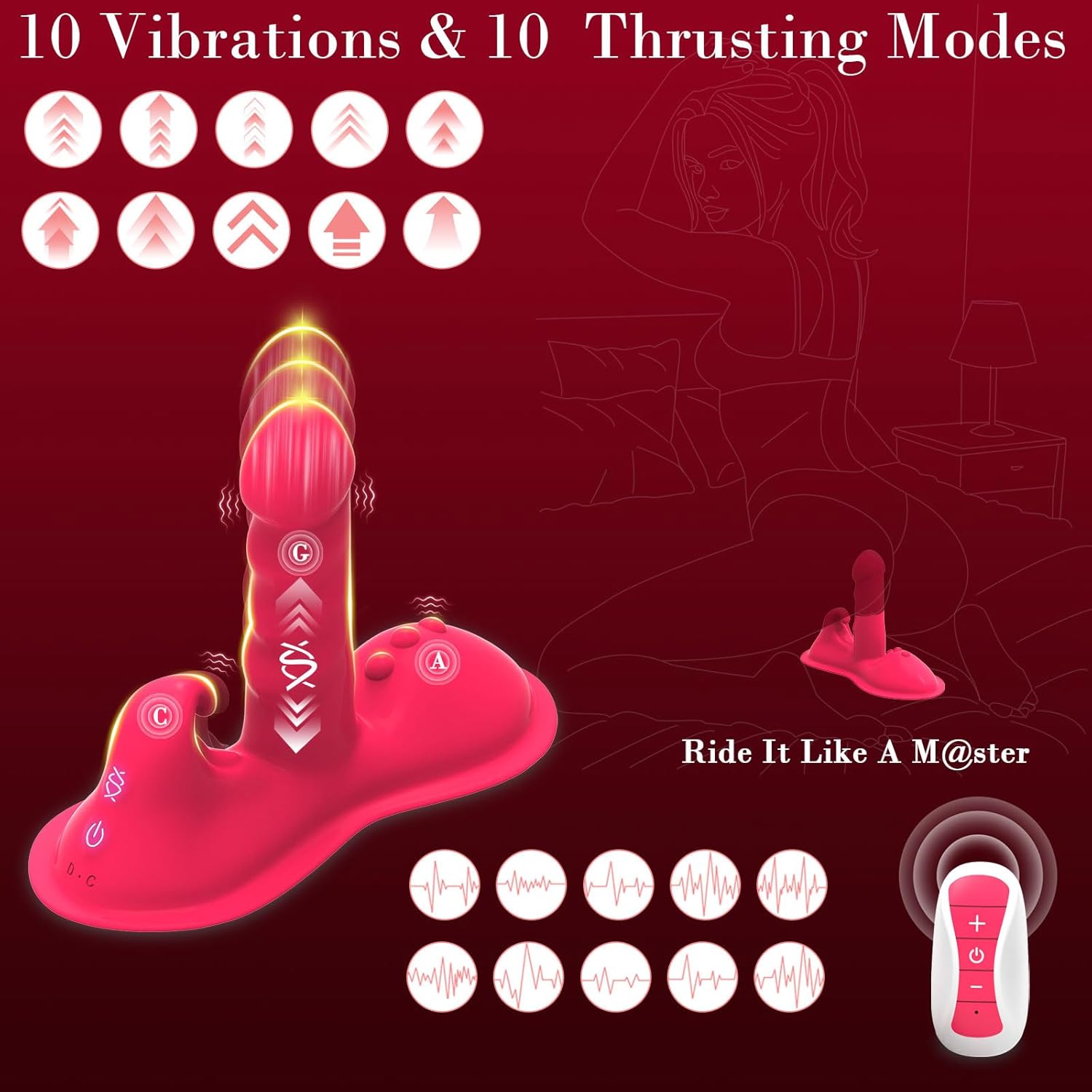 RideWave V2 Triple-Thrust Vibrator
