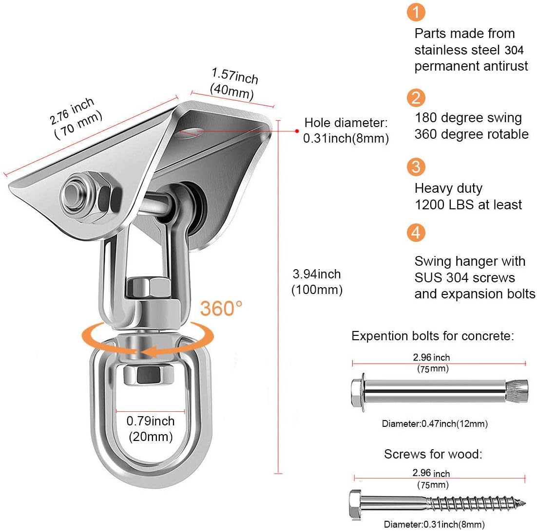 AeroGrip 360° Ceiling Sex Swing with Pillows & Cuffs