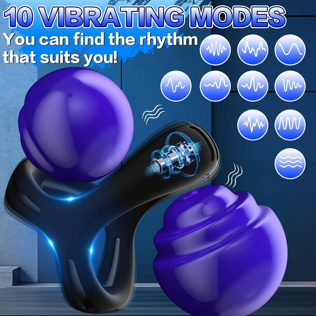 RingRush Vibrating Cock Ring Set with 6 Rings