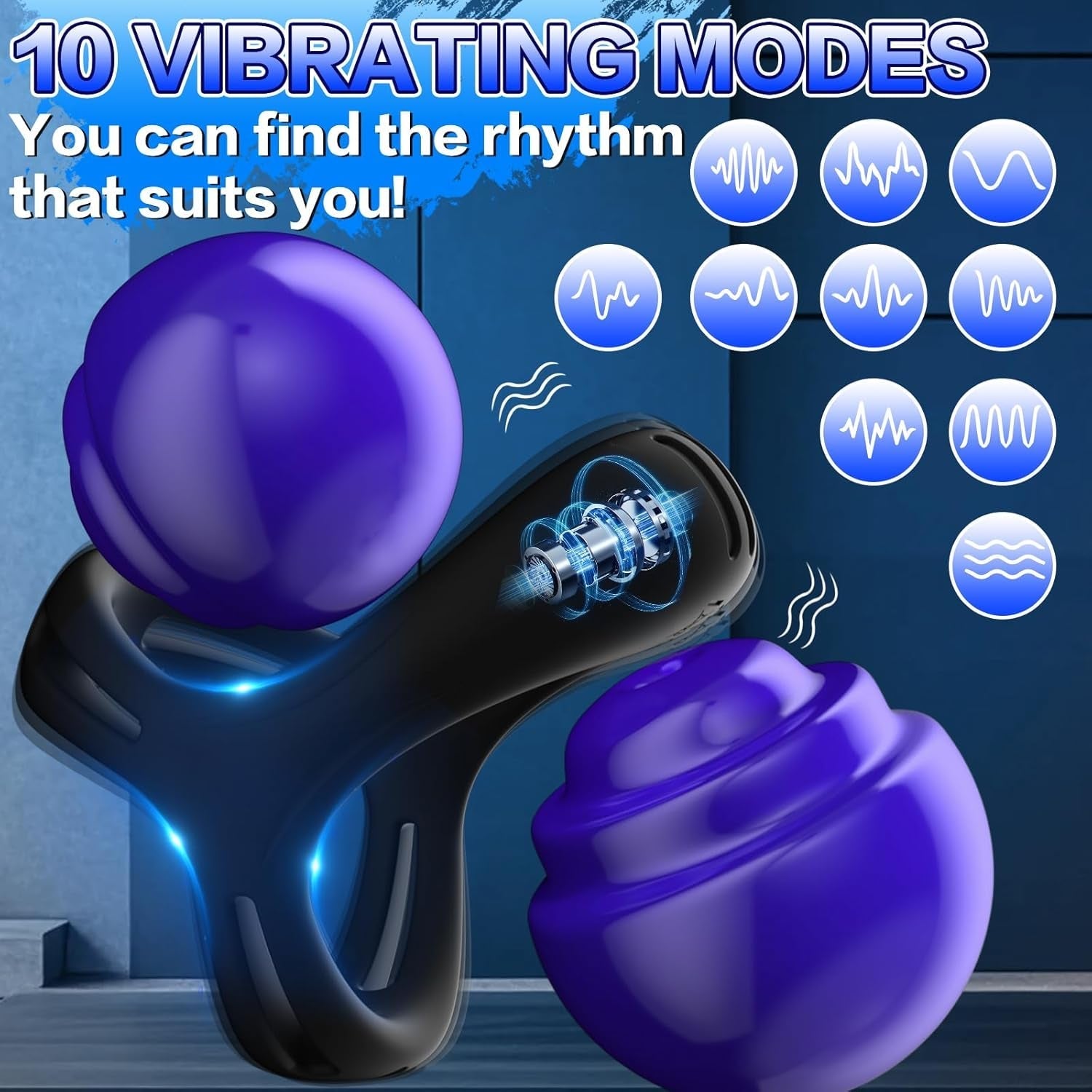 RingRush Vibrating Cock Ring Set with 6 Rings