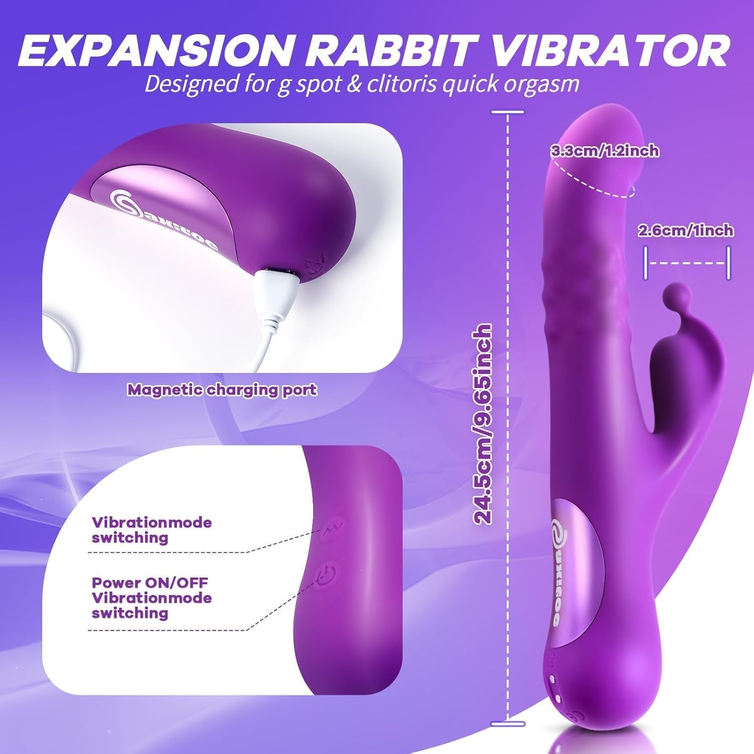 RippleHare Expanding Rabbit Vibrator