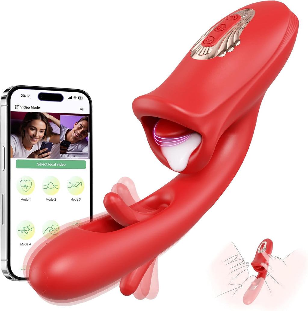 RogueBeauty 5-in-1 Licking, Vibrating & Flapping Stimulator