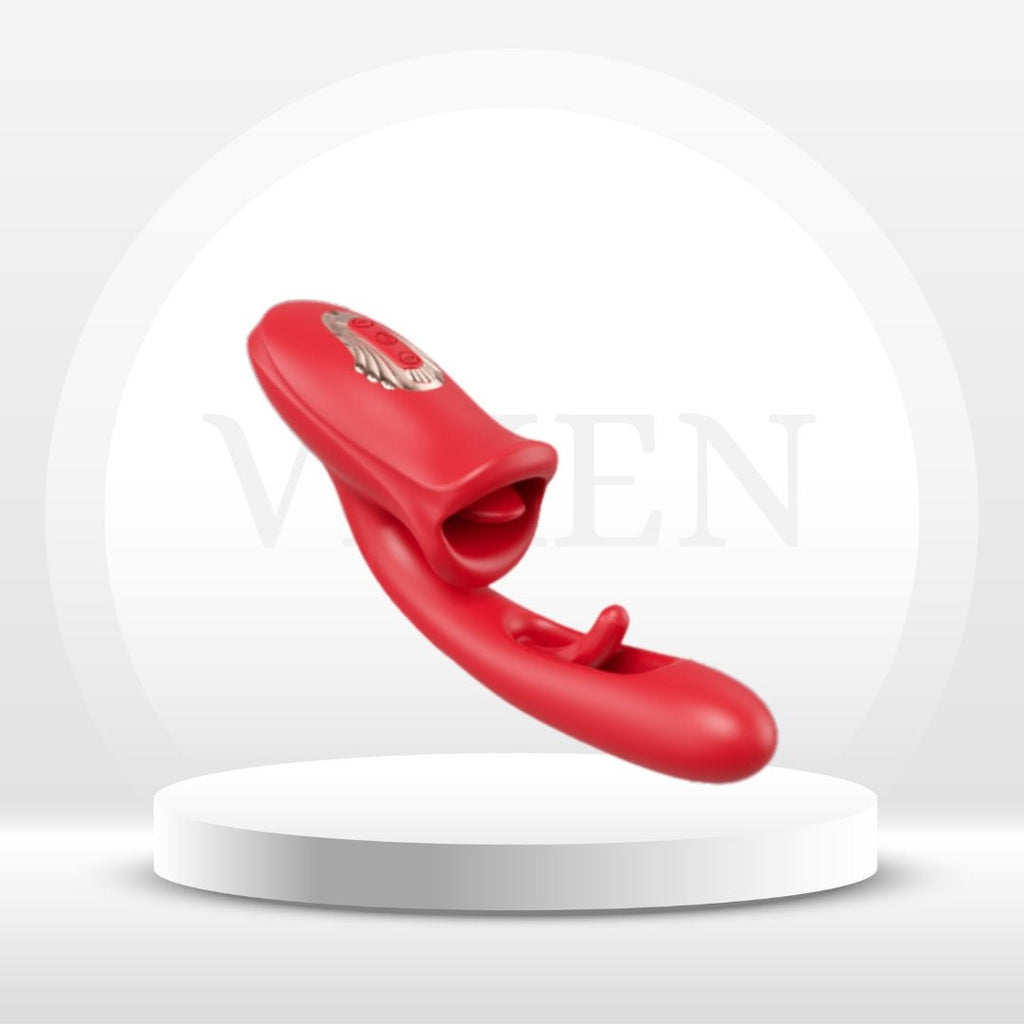 RogueBeauty 5-in-1 Licking, Vibrating & Flapping Stimulator
