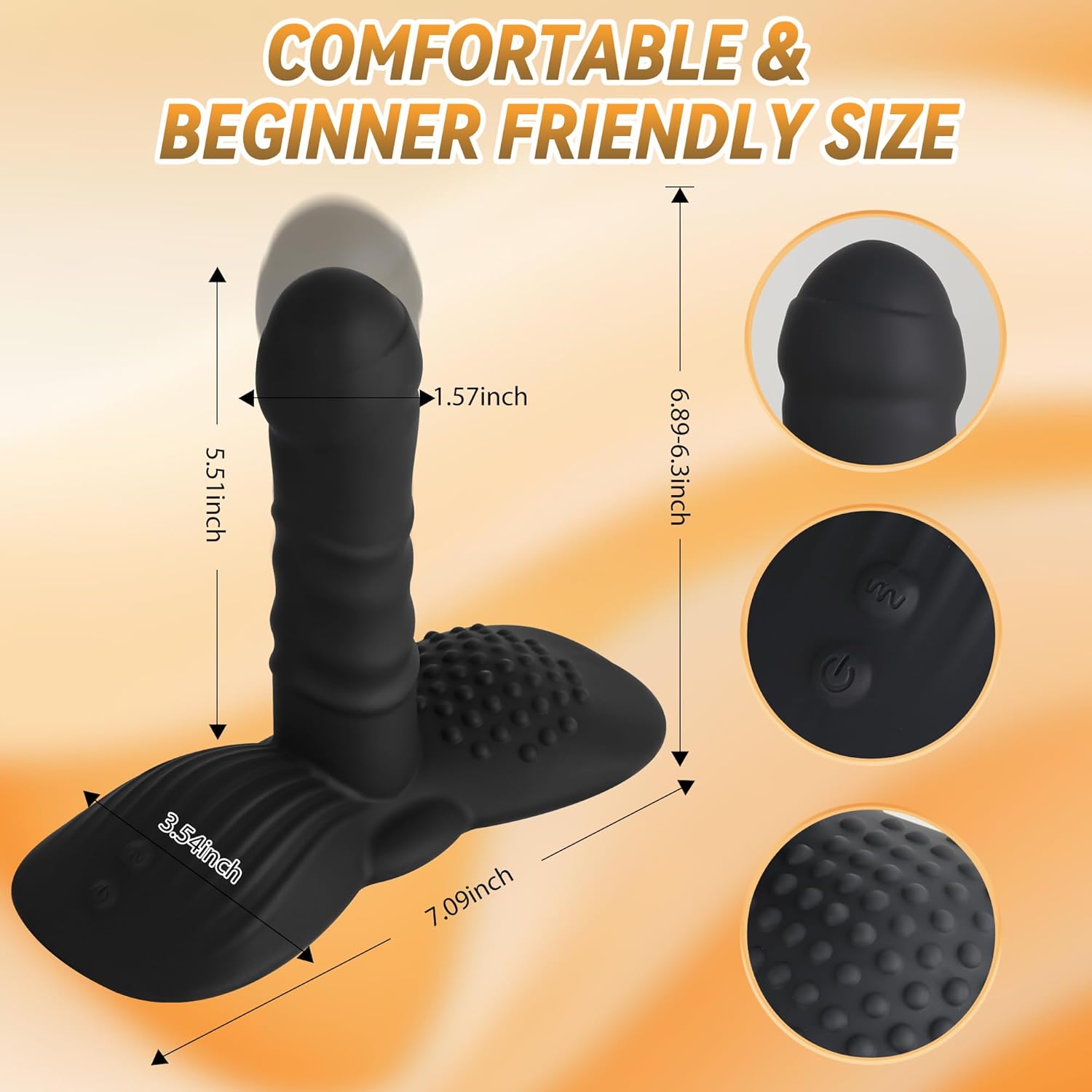 RogueMotion Triple-Action Ride-On Vibrator