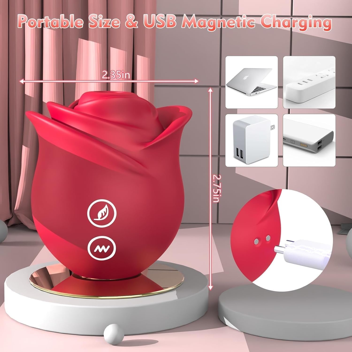 BloomPulse Pro Suction Vibrator with App Control