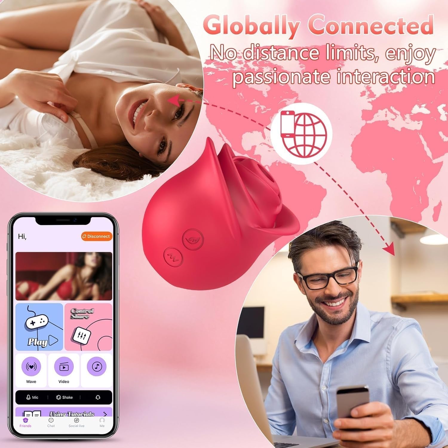 BloomPulse Pro Suction Vibrator with App Control
