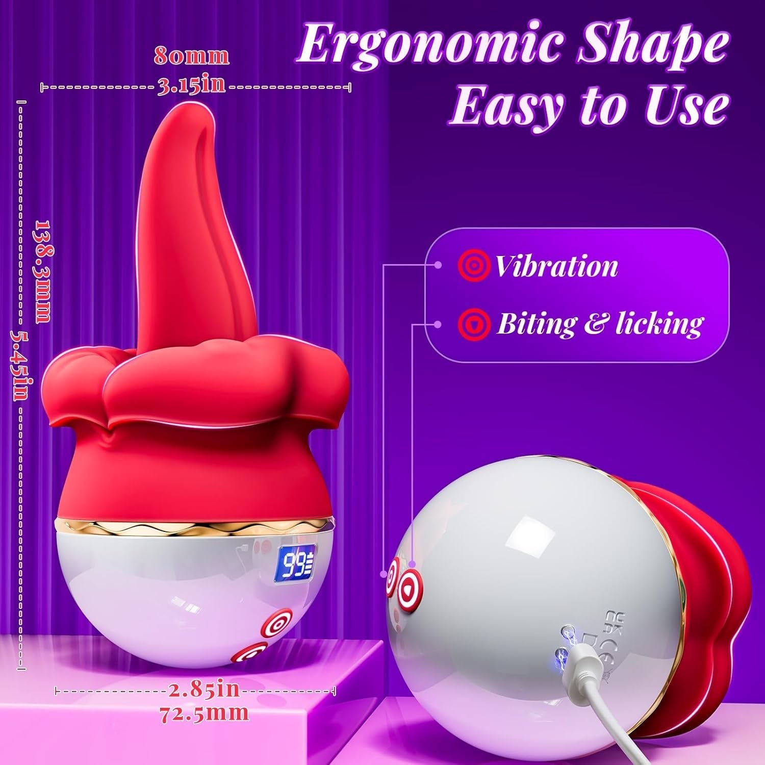 Roséra 5-in-1 Rose Clitoral Vibrator | 9 Modes