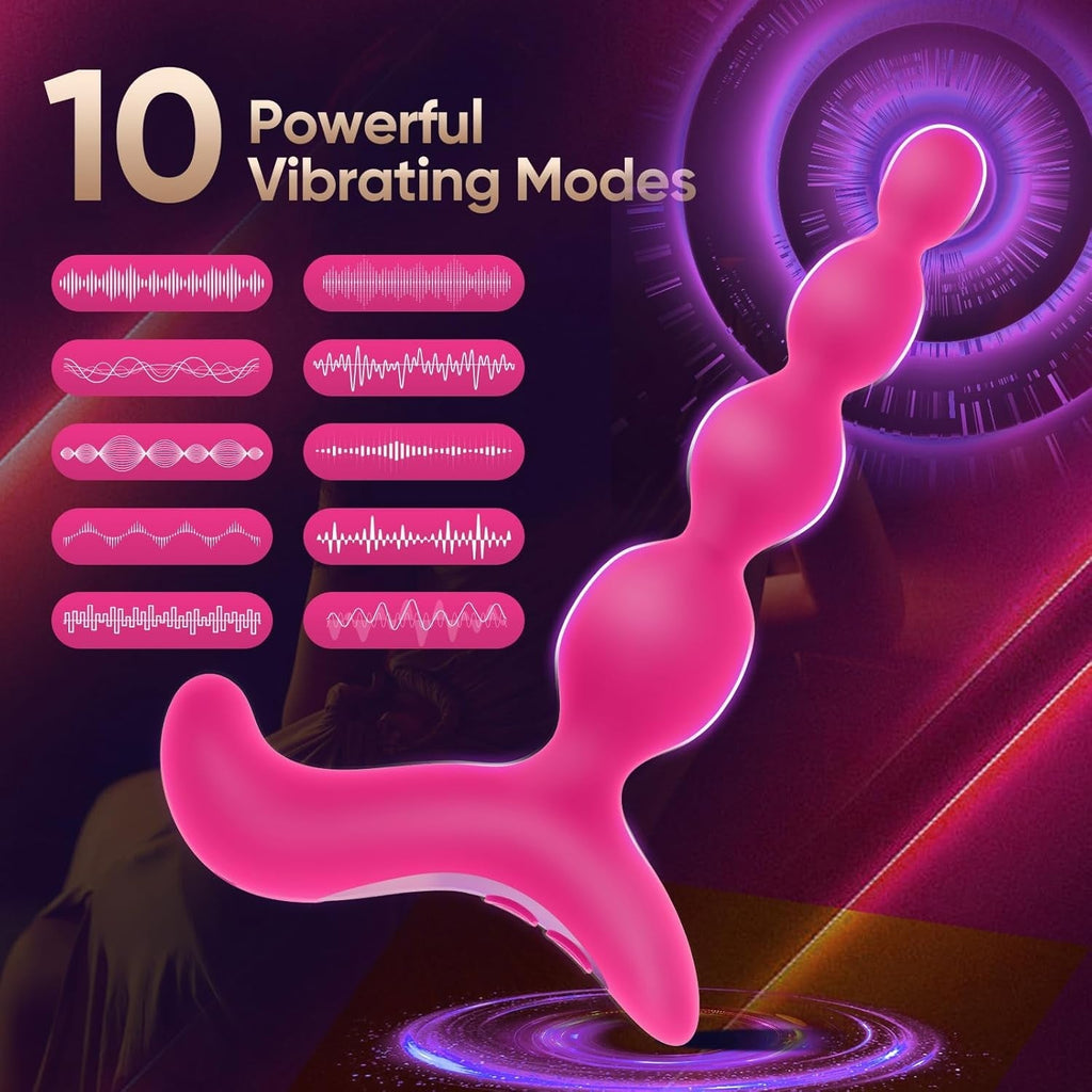 RoséBeads Vibrating Anal Beads Plug