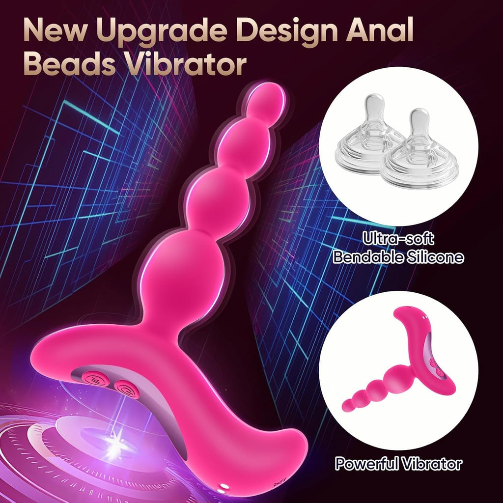 RoséBeads Vibrating Anal Beads Plug