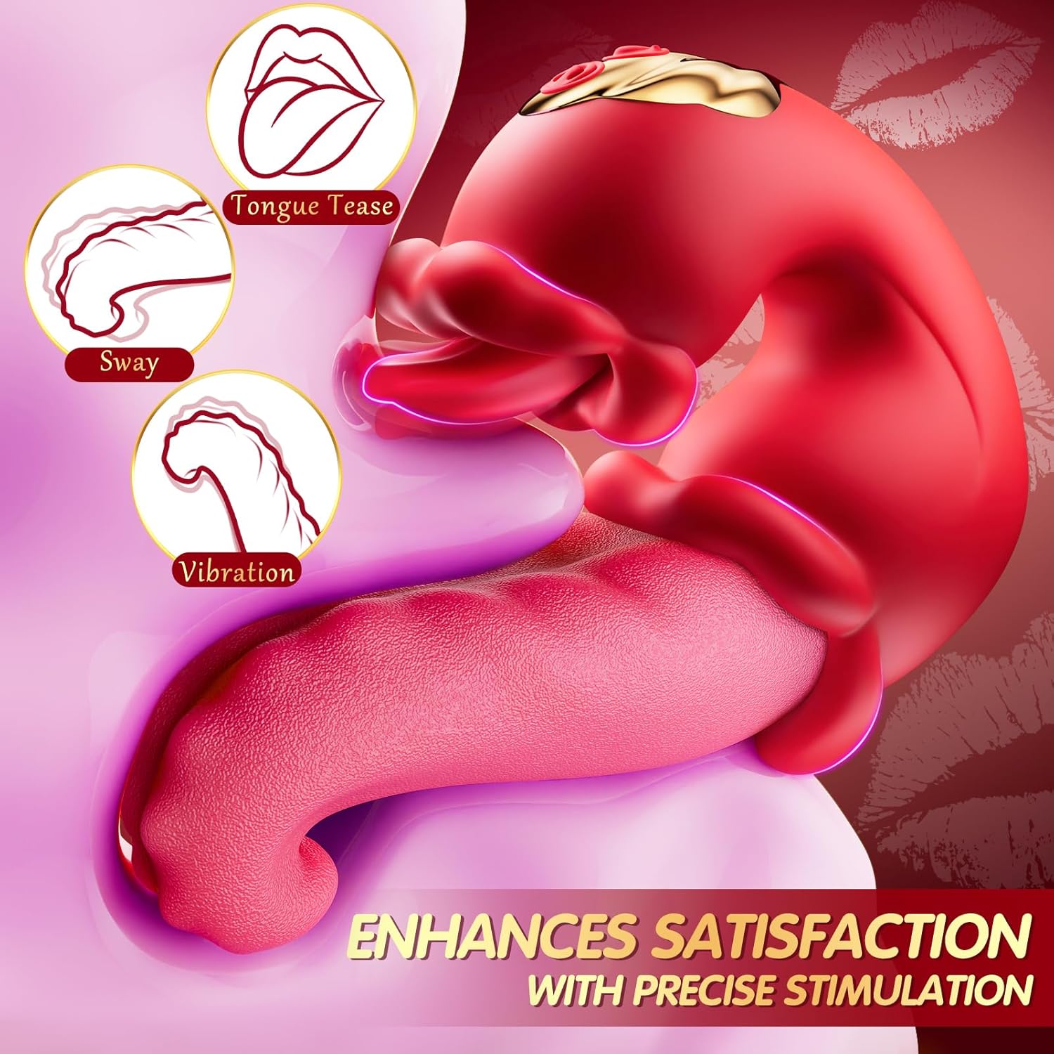 RoseBliss 4-in-1 Tongue G-Spot Vibrator