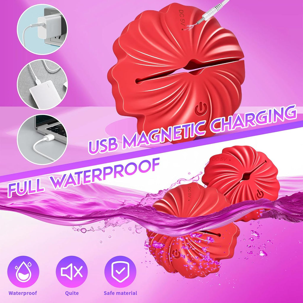 RoseBound Smart Vibrating Nipple Clamps