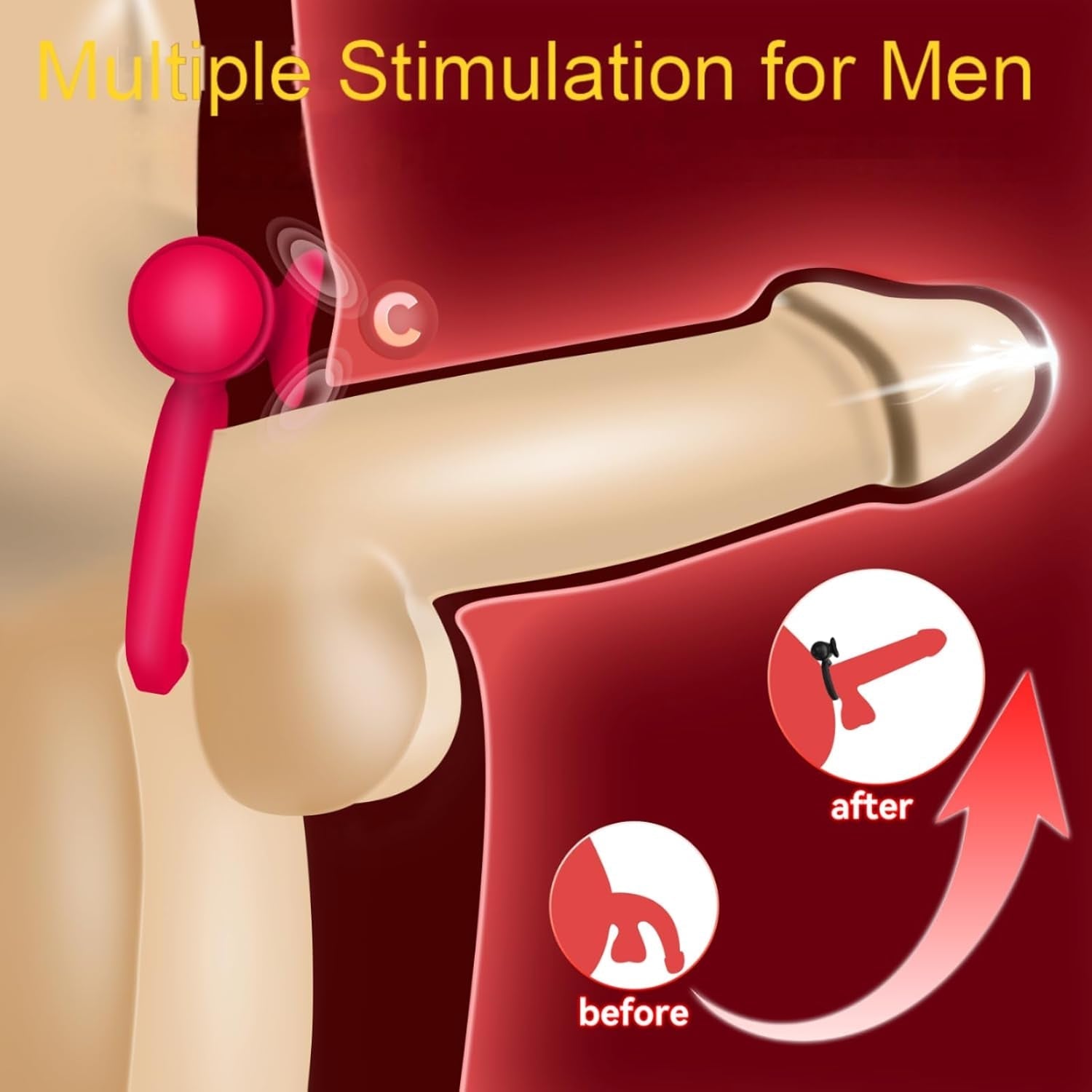 RoseBullet Vibrating Cock Ring Clit Stimulator