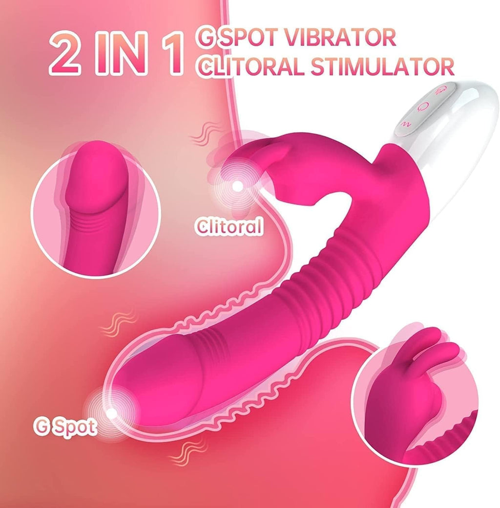 RoseBunny Heated Rabbit Vibrator Dildo