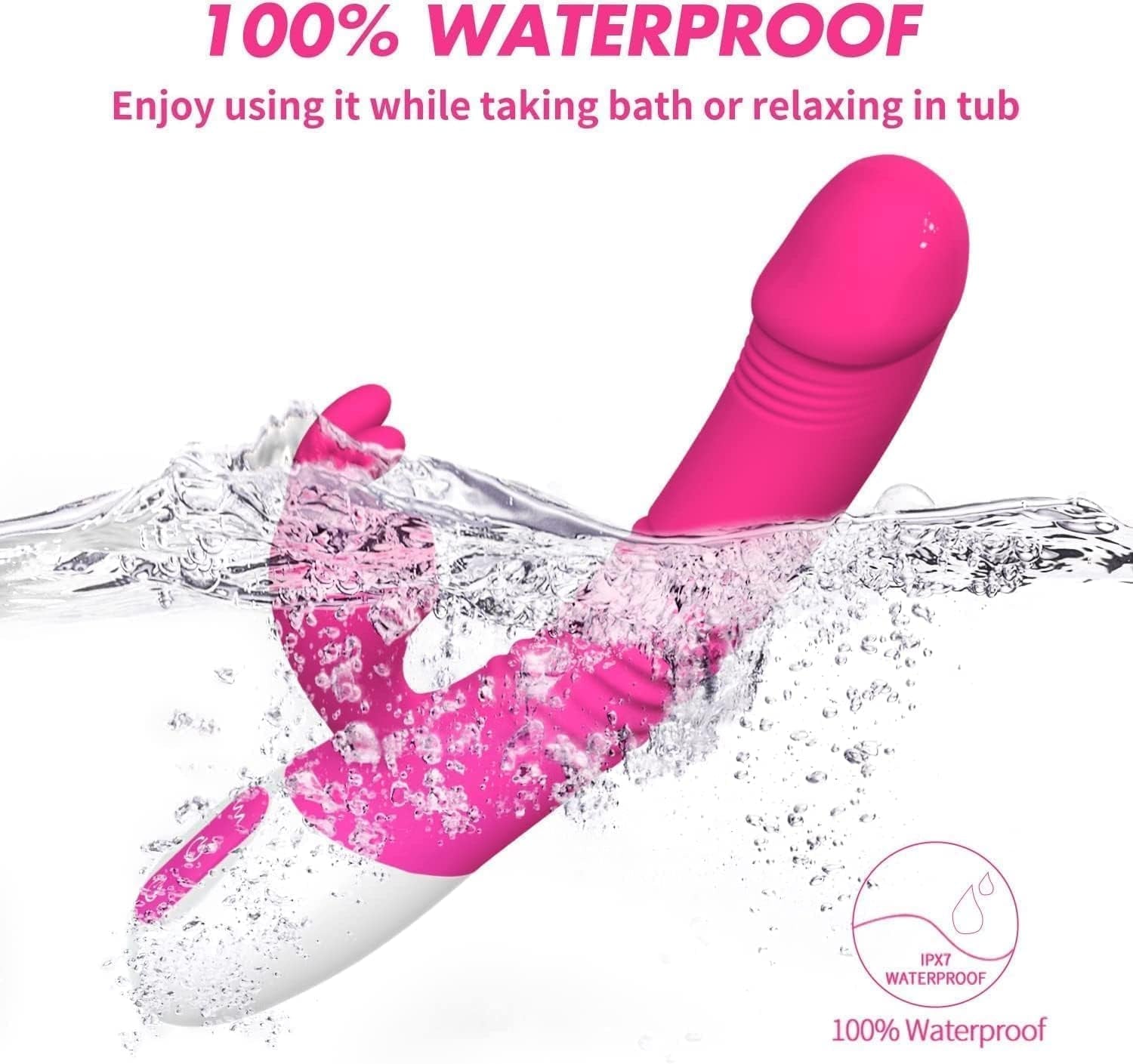 RoseBunny Heated Rabbit Vibrator Dildo
