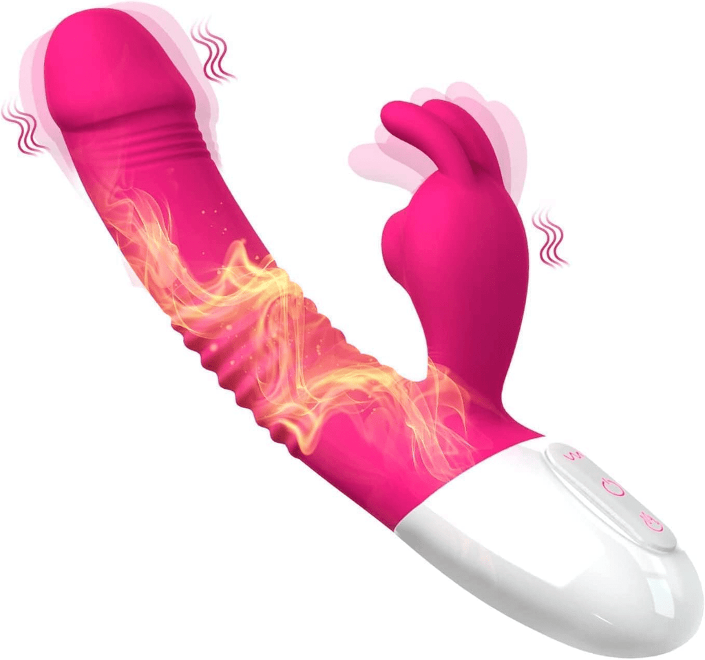 RoseBunny Heated Rabbit Vibrator Dildo