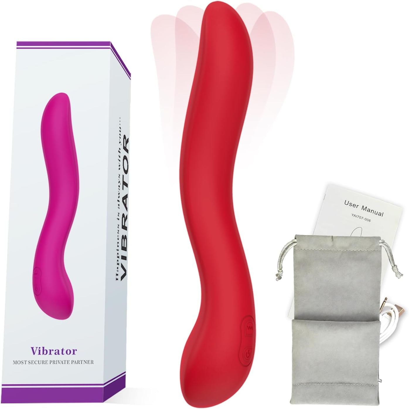 RoseCurve Ergonomic Multi Stimulation Vibrator Wand