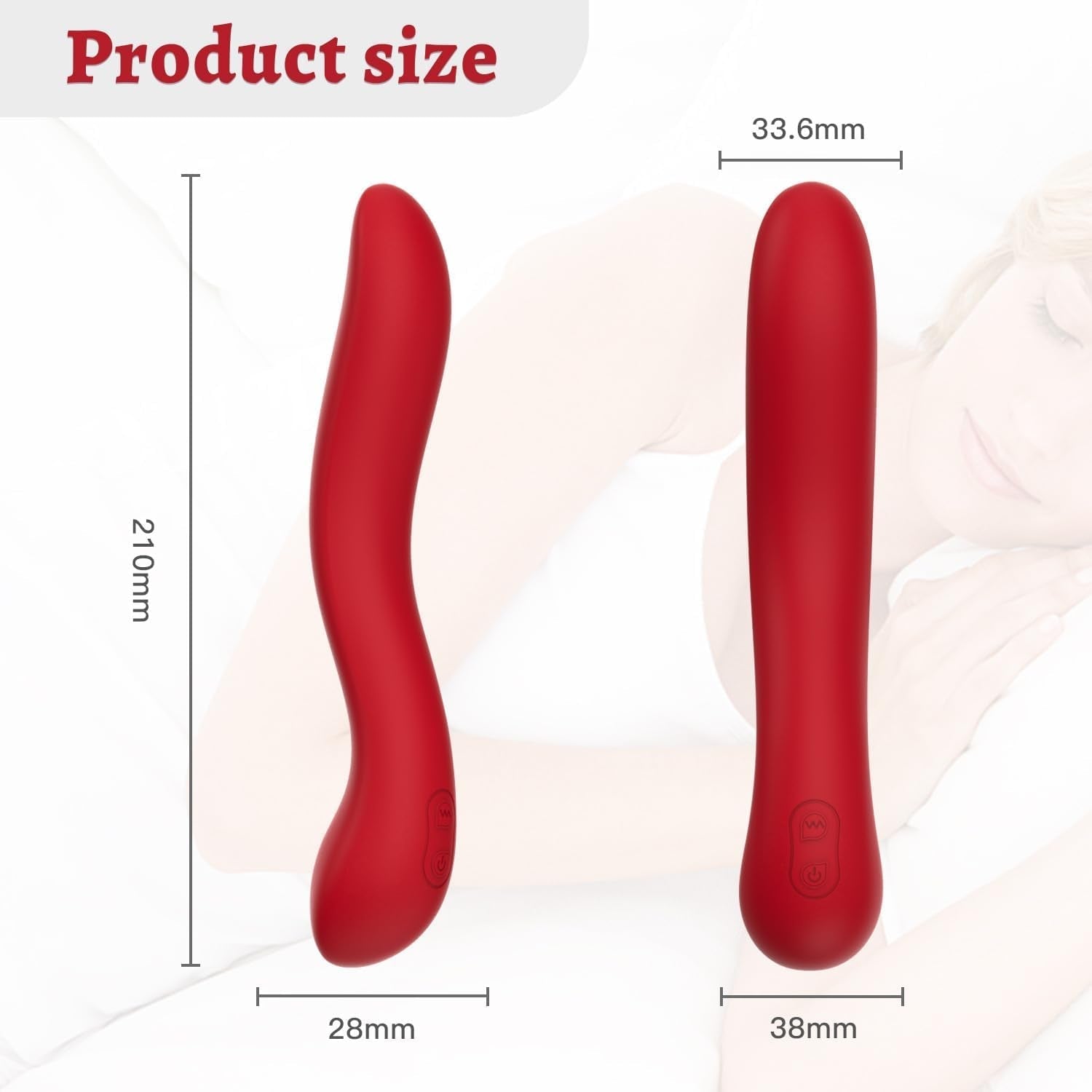 RoseCurve Ergonomic Multi Stimulation Vibrator Wand