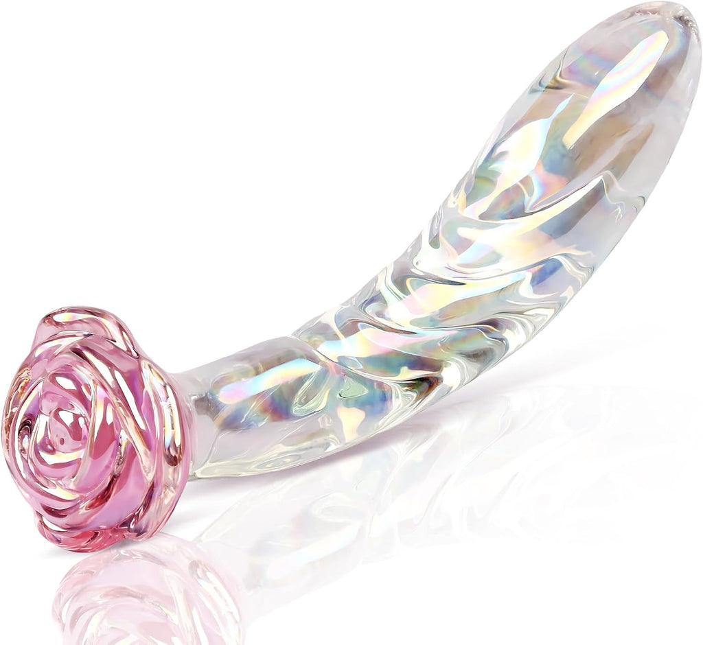 RoseFang Glass Dildo Butt Plug