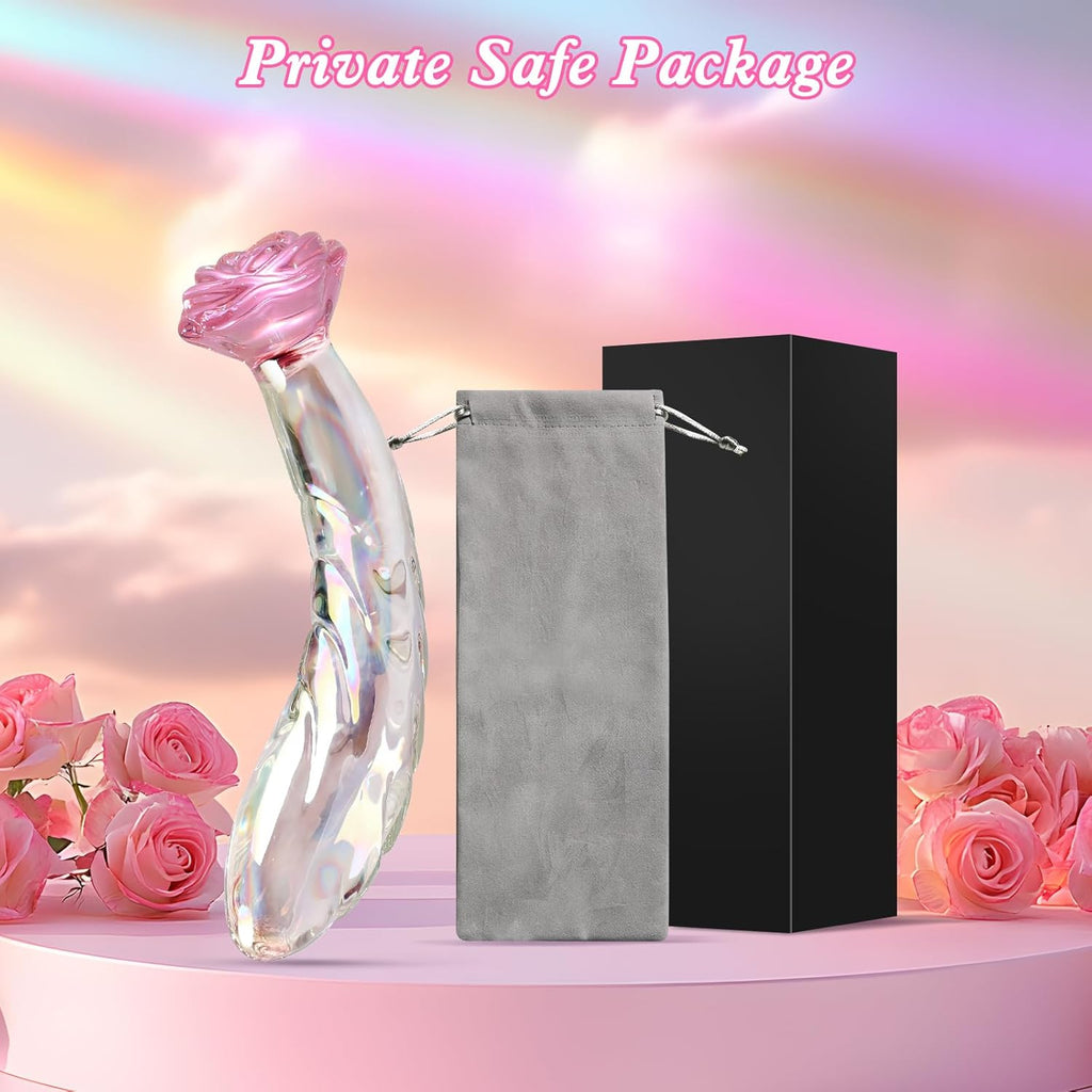 RoseFang Glass Dildo Butt Plug