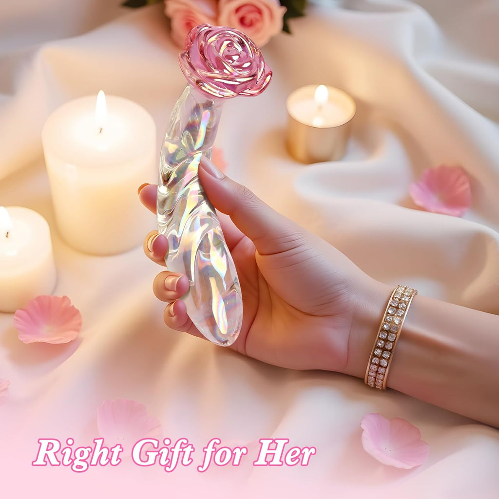 RoseFang Glass Dildo Butt Plug