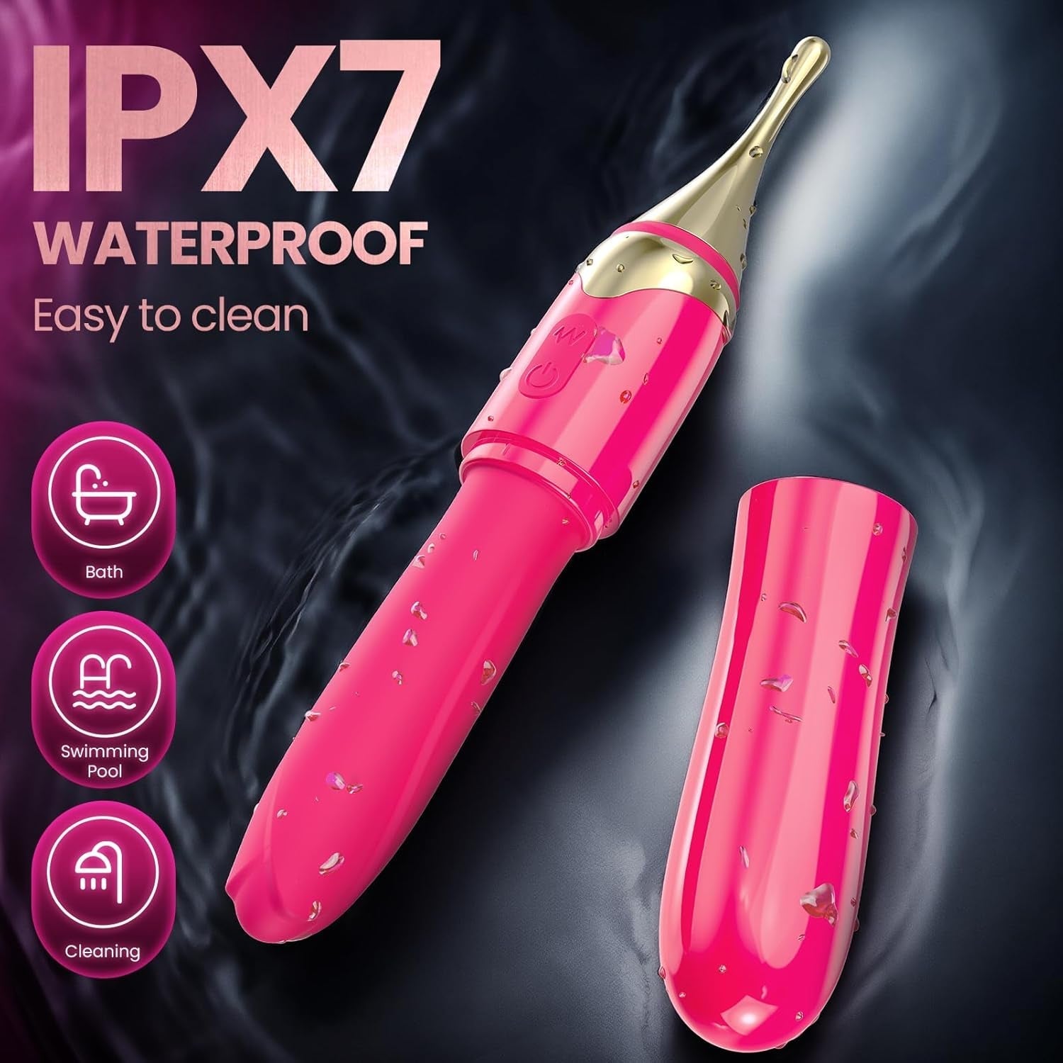 RoseFlex 5-in-1 Precision Pleasure Vibrator