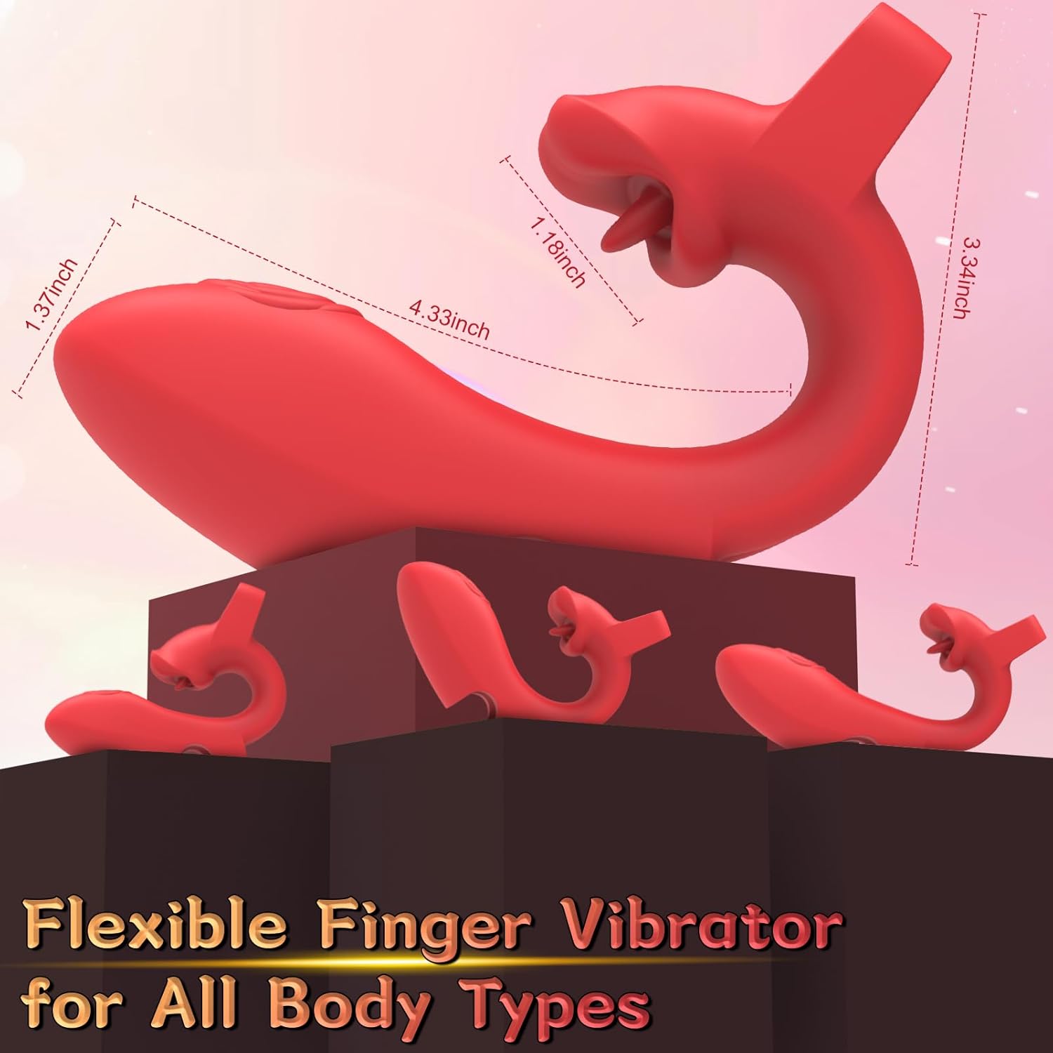 RoseFlick Dual Tease Finger Vibrator