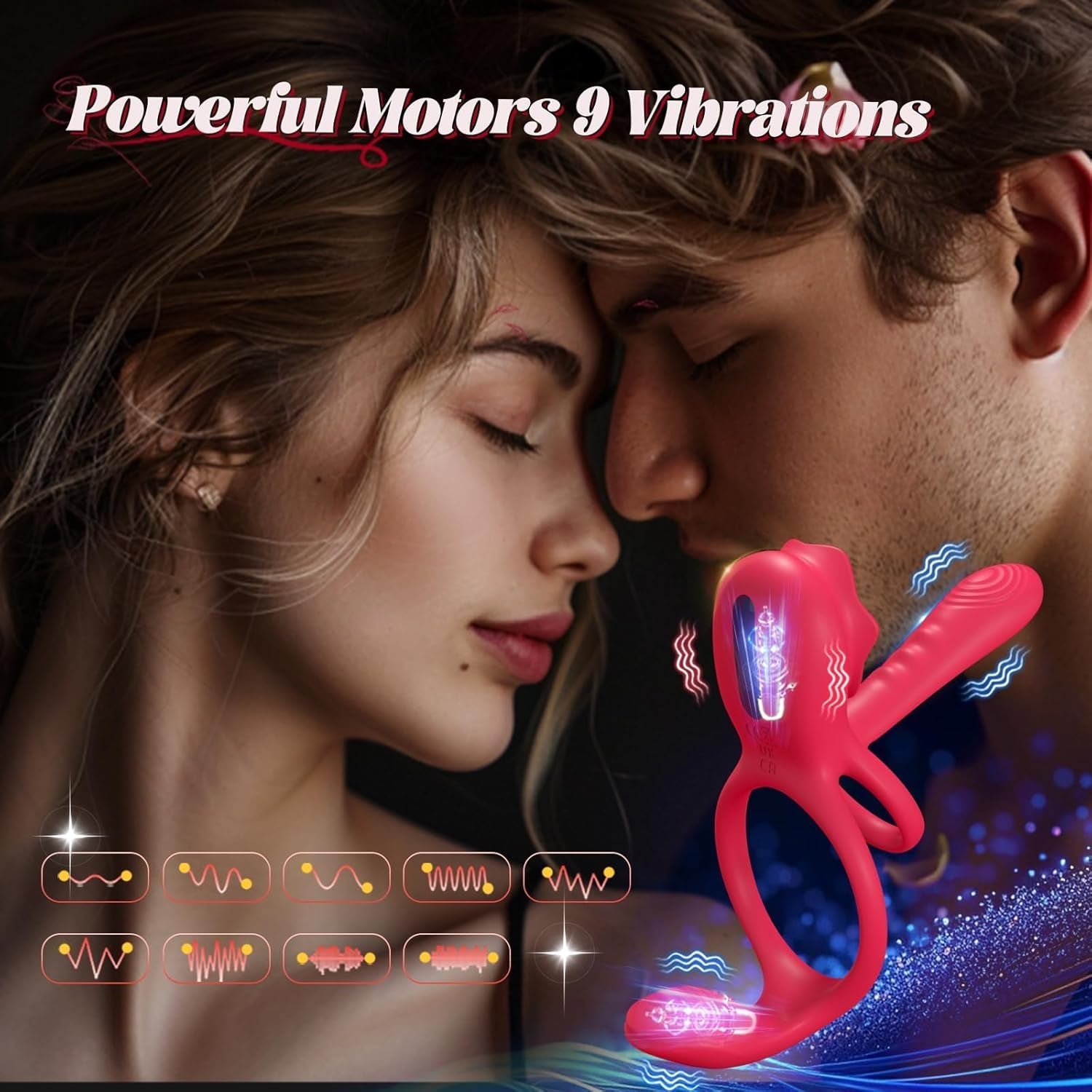 RoseFuse Cock, Taint & Clit Couples Ring