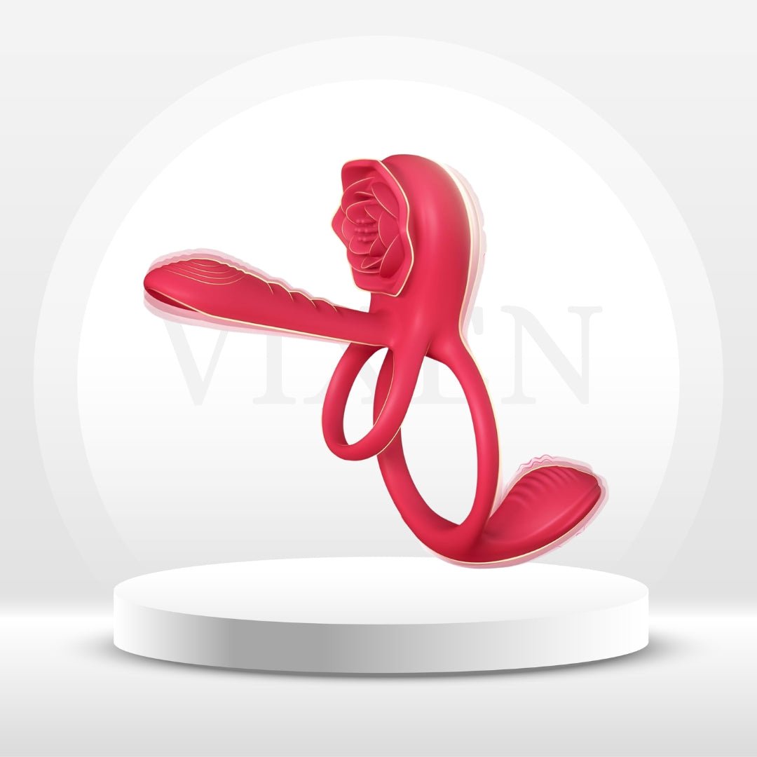 RoseFuse Cock, Taint & Clit Couples Ring