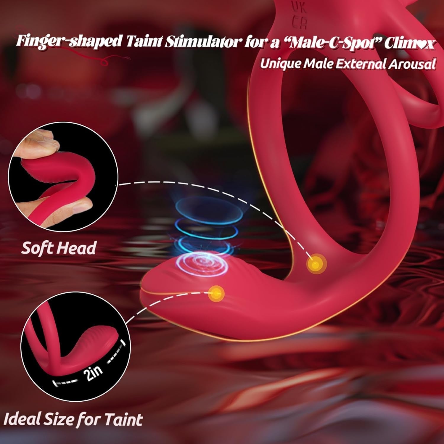 RoseFuse Cock, Taint & Clit Couples Ring