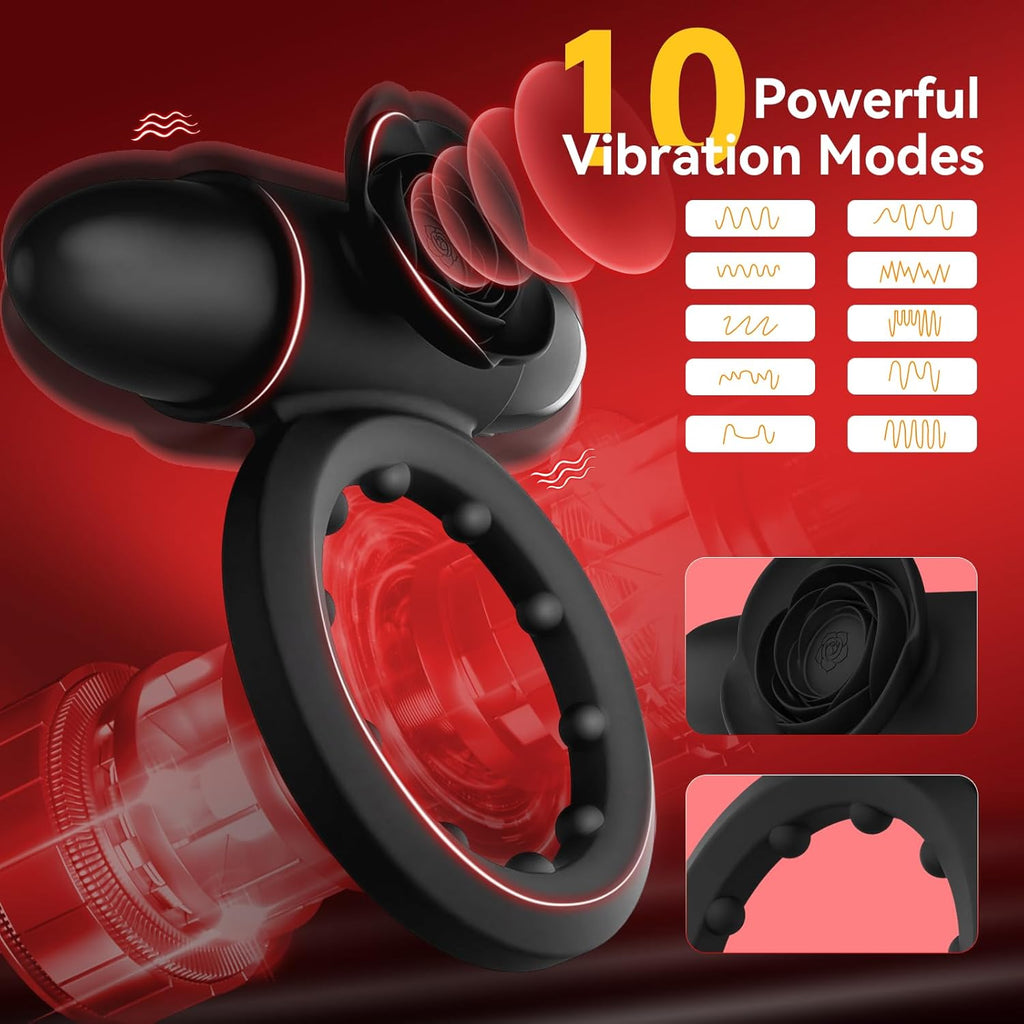 RoseGrip Bullet Vibrator Penis Ring